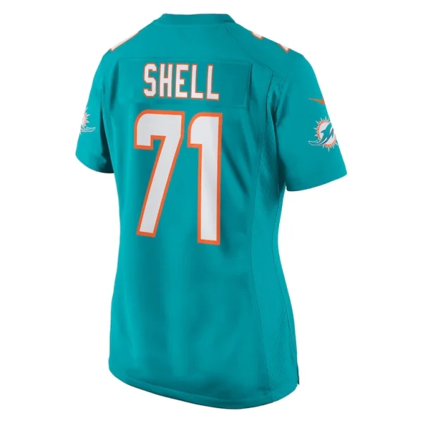 Brandon shell miami dolphins nike womens home game player jersey Aqua L