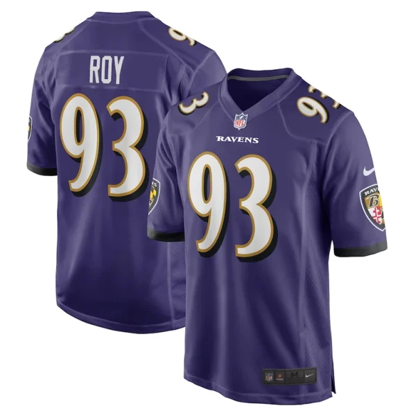 Bravvion roy baltimore ravens nike game jersey Purple