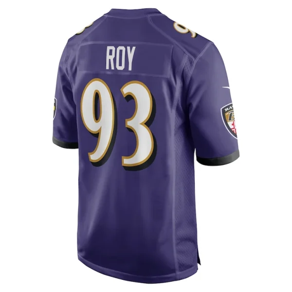 Bravvion roy baltimore ravens nike game jersey Purple L