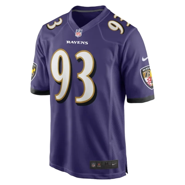 Bravvion roy baltimore ravens nike game jersey Purple M