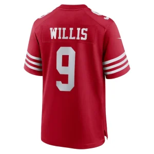 Brayden willis san francisco 49ers nike team game jersey Scarlet L