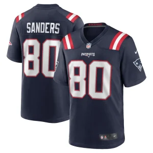 Braylon sanders new england patriots nike game jersey Navy