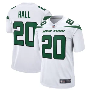 Breece hall new york jets nike away game player jersey White