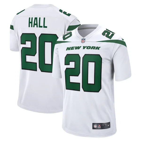 Breece hall new york jets nike away game player jersey White
