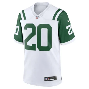 Breece hall new york jets nike classic alternate game jersey White M