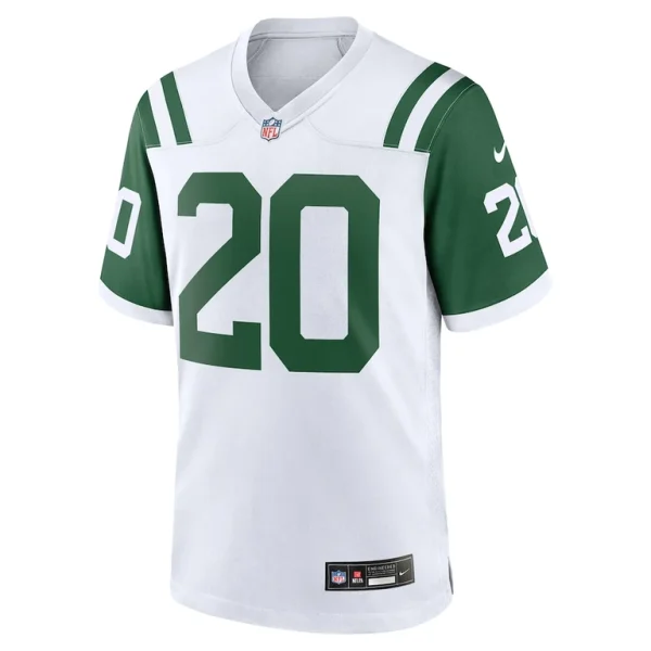 Breece hall new york jets nike classic alternate game jersey White M