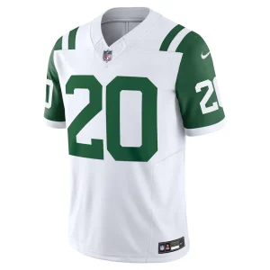 Breece hall new york jets nike classic alternate vapor f.u.s.e. limited jersey White M