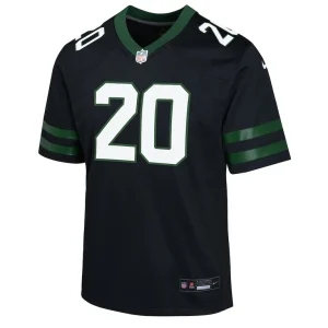 Breece hall new york jets nike youth alternate game jersey Legacy black Yth M