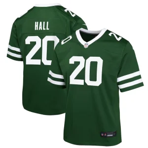 Breece hall new york jets nike youth game jersey Legacy green