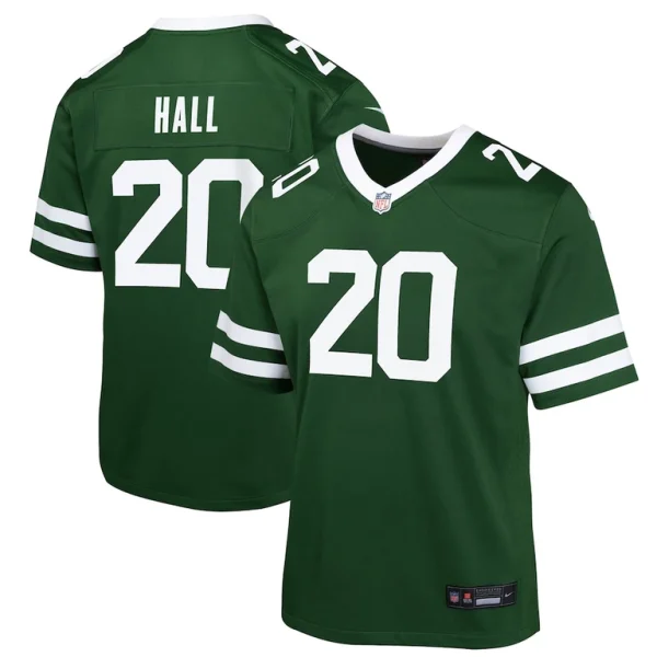 Breece hall new york jets nike youth game jersey Legacy green
