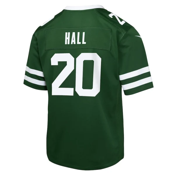 Breece hall new york jets nike youth game jersey Legacy green Yth L