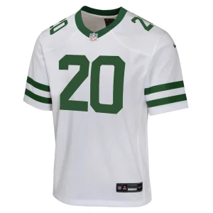 Breece hall new york jets nike youth game jersey Legacy white Yth M