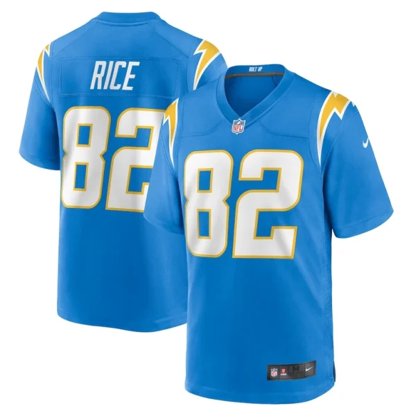 Brenden rice los angeles chargers nike team game jersey Powder blue