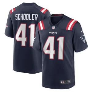 Brenden schooler new england patriots nike game player jersey Navy