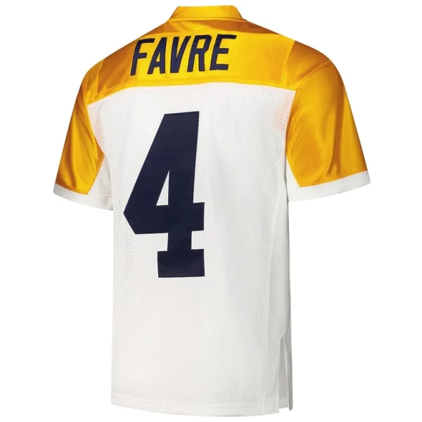 Brett favre green bay packers 1994 mitchell ness authentic throwback retired player jersey White 44