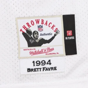 Brett favre green bay packers 1994 mitchell ness authentic throwback retired player jersey White 52