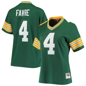 Brett favre green bay packers mitchell ness womens 1996 legacy replica player jersey Green