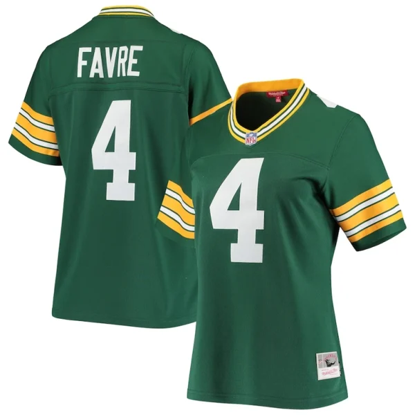Brett favre green bay packers mitchell ness womens 1996 legacy replica player jersey Green