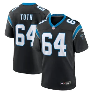 Brett toth carolina panthers nike game jersey Black