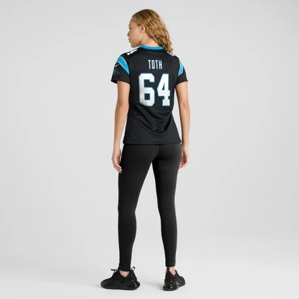 Brett toth carolina panthers nike womens game jersey Black 2XL
