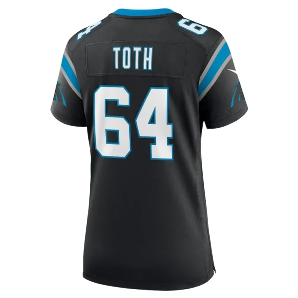 Brett toth carolina panthers nike womens game jersey Black L