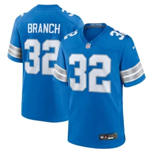 Brian branch detroit lions nike game jersey Blue