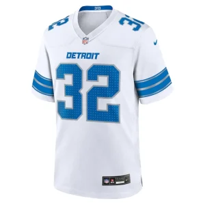 Brian branch detroit lions nike white game jersey White M