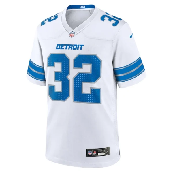Brian branch detroit lions nike white game jersey White M