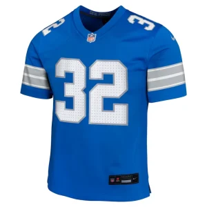 Brian branch detroit lions nike youth team player game jersey Blue Yth M
