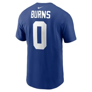 Brian burns new york giants nike player name number t shirt Royal L
