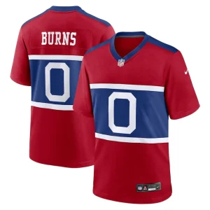 Brian burns new york giants nike youth alternate player game jersey Century red