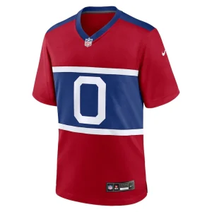 Brian burns new york giants nike youth alternate player game jersey Century red Yth M