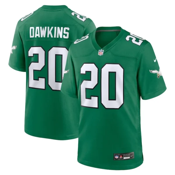 Brian dawkins philadelphia eagles nike alternate retired player game jersey Kelly green