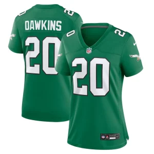 Brian dawkins philadelphia eagles nike womens alternate game jersey Kelly green
