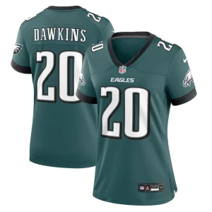 Brian dawkins philadelphia eagles nike womens retired player game jersey Midnight green