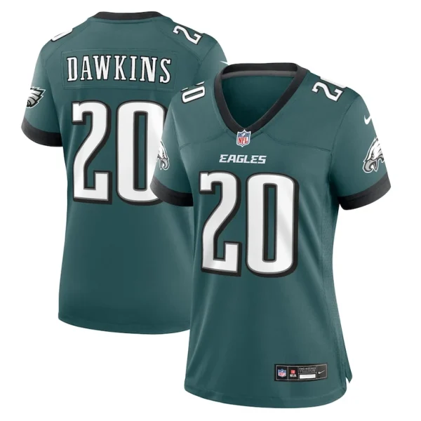 Brian dawkins philadelphia eagles nike womens retired player game jersey Midnight green