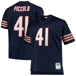 Brian piccolo chicago bears mitchell ness big tall 1969 retired player replica jersey Navy