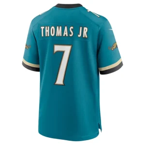 Brian thomas jr. jacksonville jaguars nike prowler throwback player game jersey Teal L