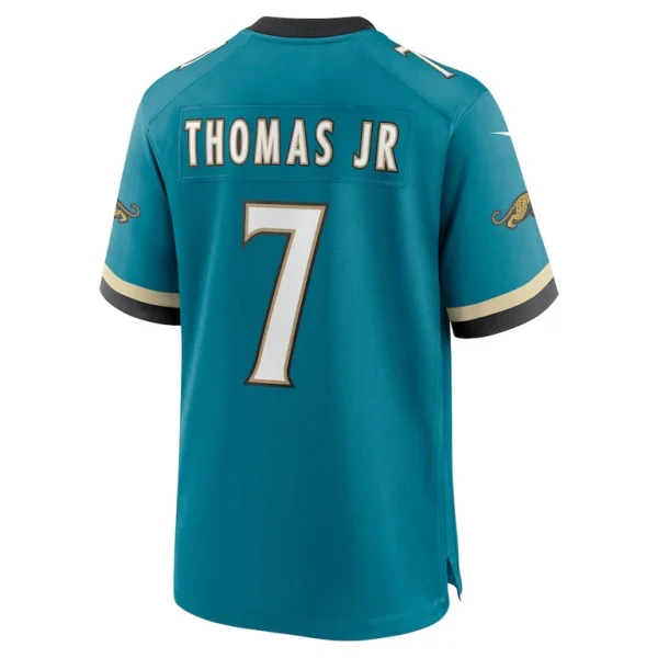 Brian thomas jr. jacksonville jaguars nike prowler throwback player game jersey Teal L