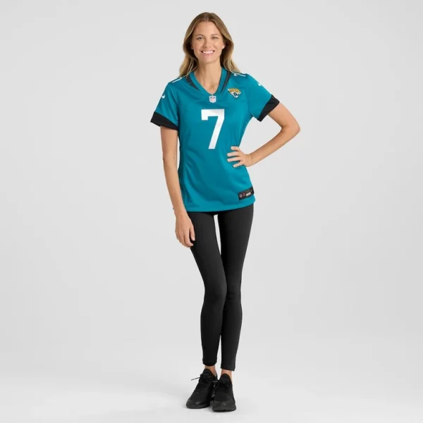 Brian thomas jr. jacksonville jaguars nike womens game jersey Teal XL