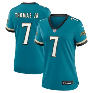 Brian thomas jr. jacksonville jaguars nike womens prowler throwback game jersey Teal