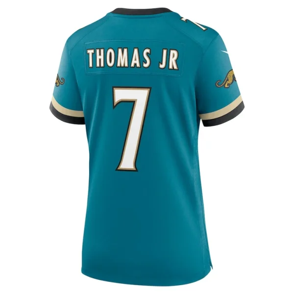 Brian thomas jr. jacksonville jaguars nike womens prowler throwback game jersey Teal L