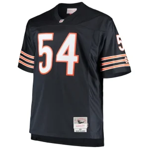 Brian urlacher chicago bears mitchell ness big tall 2001 retired player replica jersey Navy 3XB