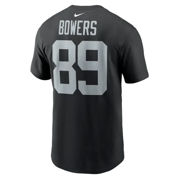 Brock bowers las vegas raiders nike name number t shirt Black L