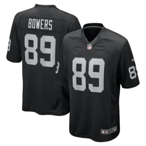Brock bowers las vegas raiders nike player game jersey Black