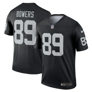 Brock bowers las vegas raiders nike team legend jersey Black