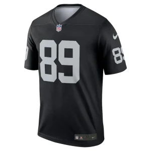 Brock bowers las vegas raiders nike team legend jersey Black M