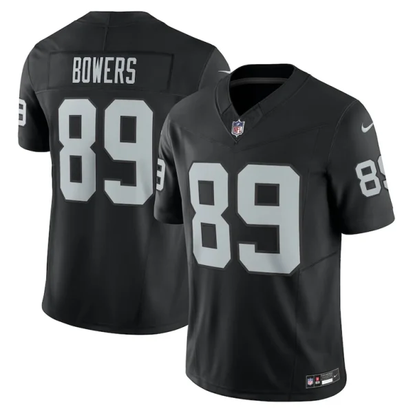Brock bowers las vegas raiders nike team vapor f.u.s.e. limited jersey Black