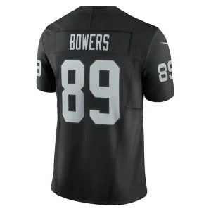 Brock bowers las vegas raiders nike team vapor f.u.s.e. limited jersey Black L