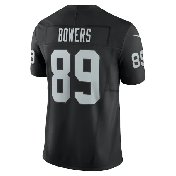 Brock bowers las vegas raiders nike team vapor f.u.s.e. limited jersey Black L